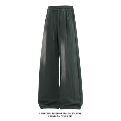 Linen Wide-Leg Casual Pants