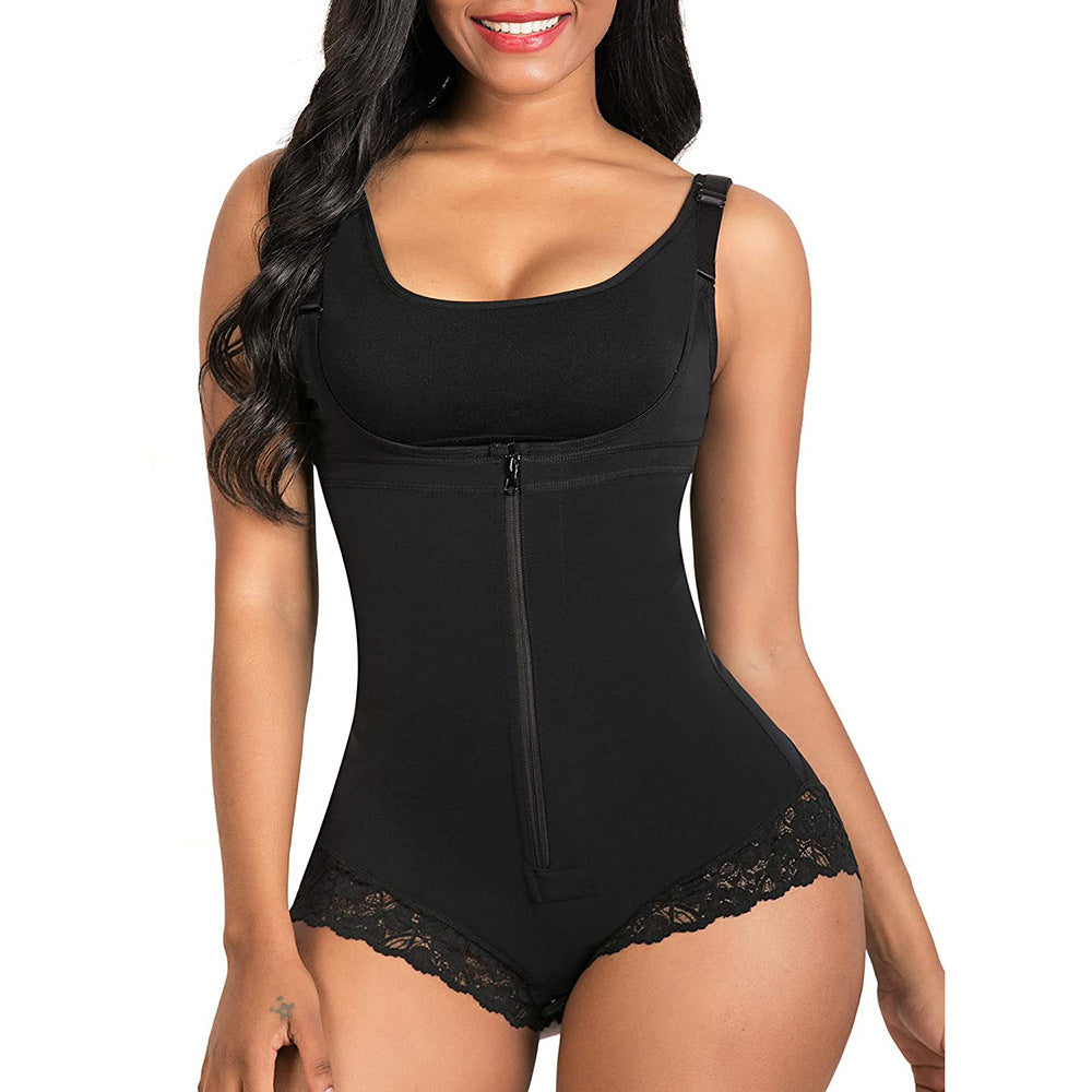One-piece waist-cinching shapewear
